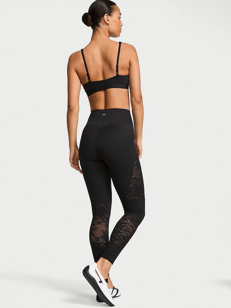 Legginsy z koronkowymi wstawkami VSX Elevate RoseFlex. Produkt ma kolor czarny i pochodzi z kolekcji VSX. 