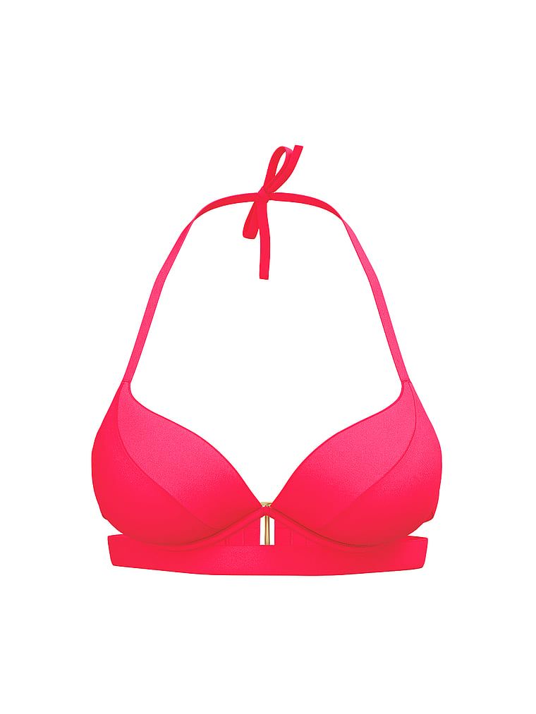 Góra od bikini push-up VS Archives Essential. Produkt ma kolor różowy i pochodzi z kolekcji Victoria's Secret Swim. 