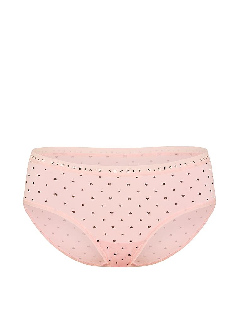 Majtki bawełniane Hiphugger. Produkt jest wzorzysty i pochodzi z kolekcji Victoria's Secret. 