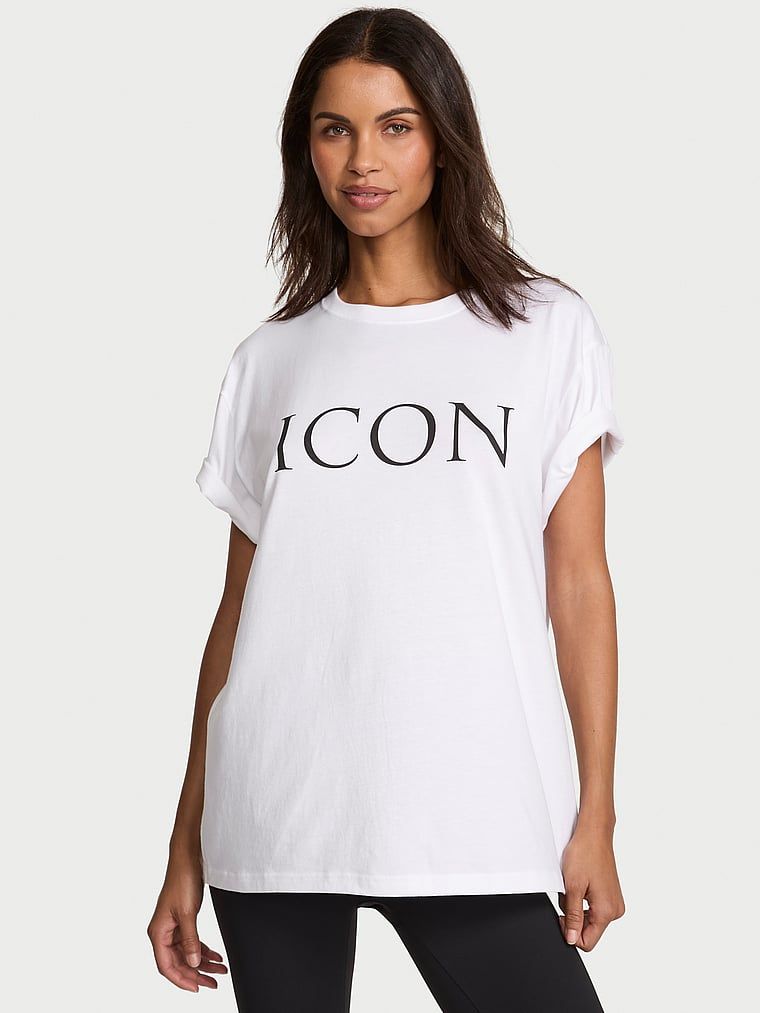 T-shirt bawełniany oversize VSFS 2025. Produkt ma kolor biały i pochodzi z kolekcji Angel Essentials. 