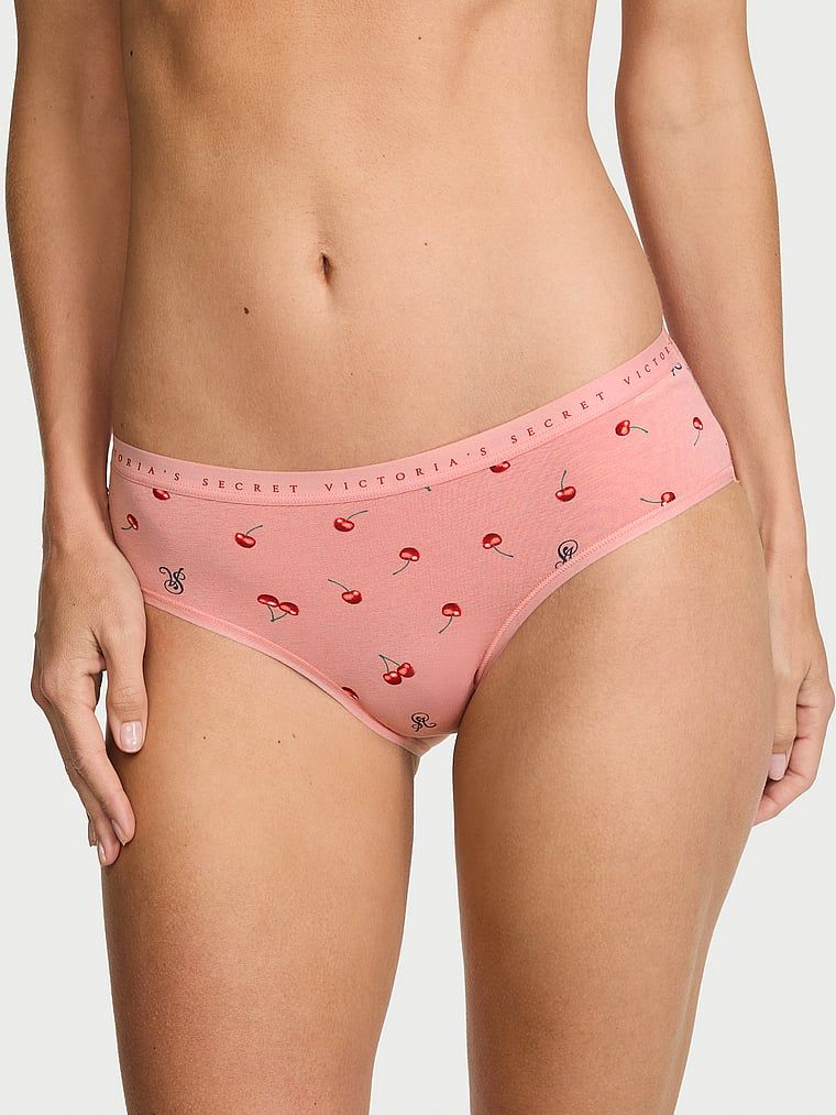 Majtki bawełniane Hiphugger. Produkt ma kolor wzorzysty i pochodzi z kolekcji Victoria's Secret. 