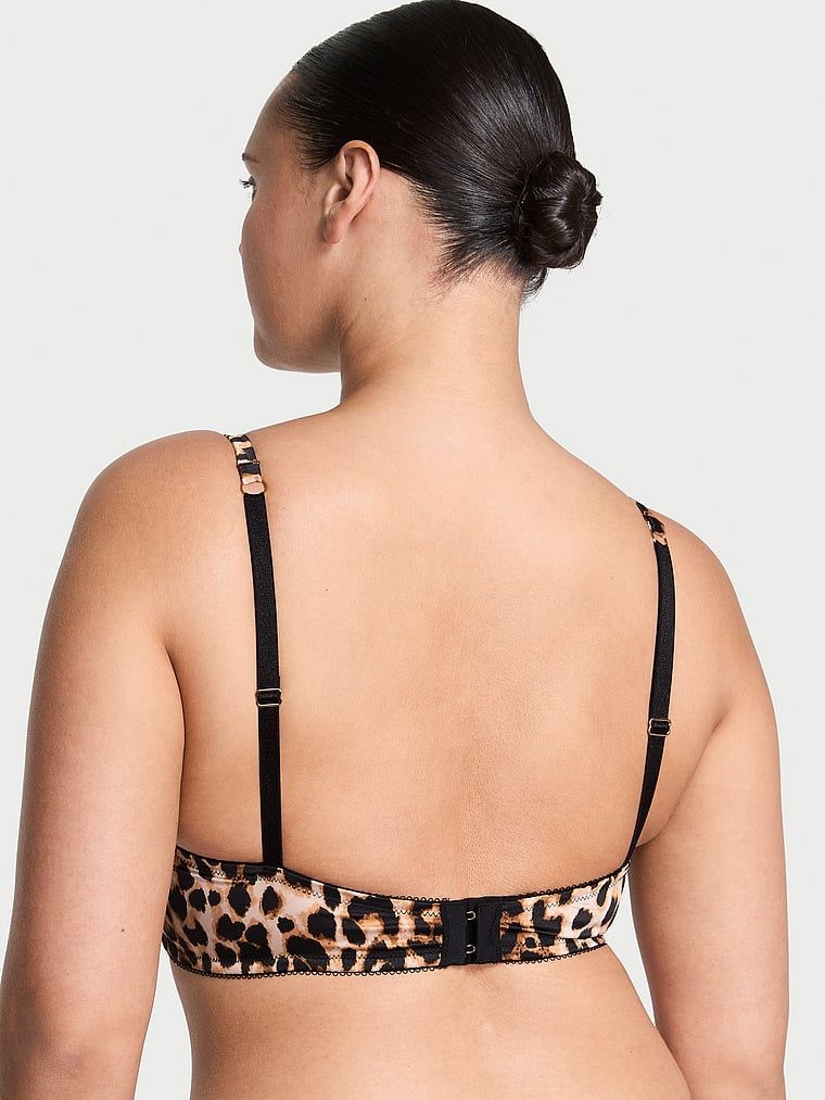 Very Sexy Biustonosz nieusztywniany Rose Lace and Satin Plunge Demi