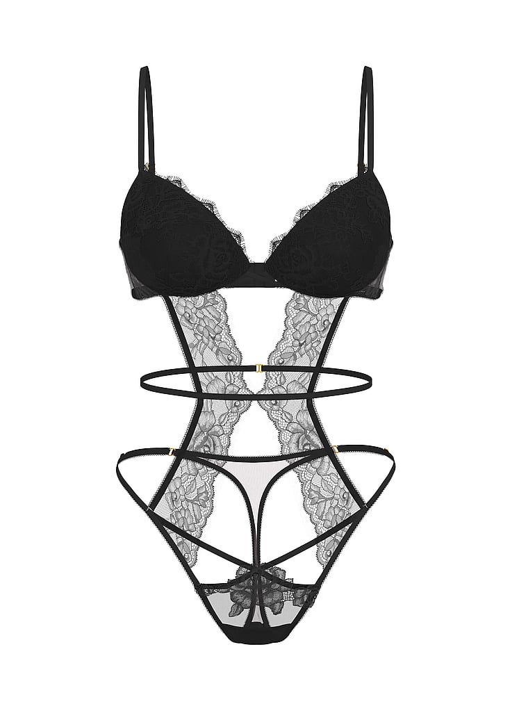 Very Sexy Body koronkowe Rose Lace Strappy