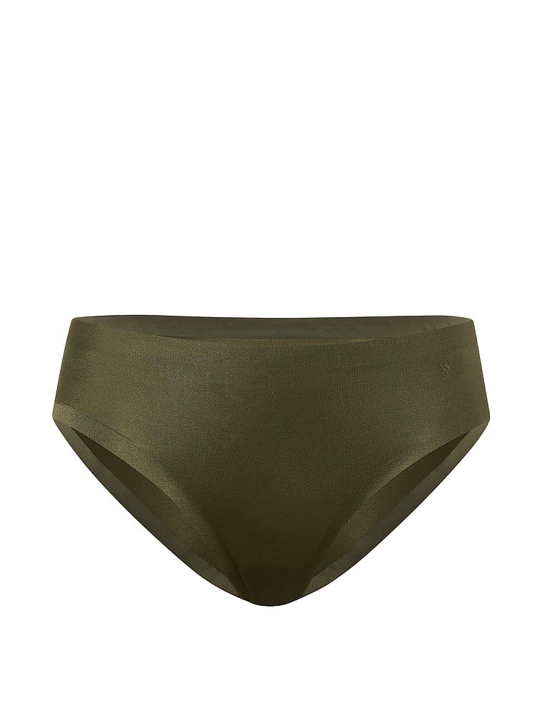 Majtki ze średnim stanem No-Show Bikini. Produkt ma kolor zielony i pochodzi z kolekcji No-Show. 