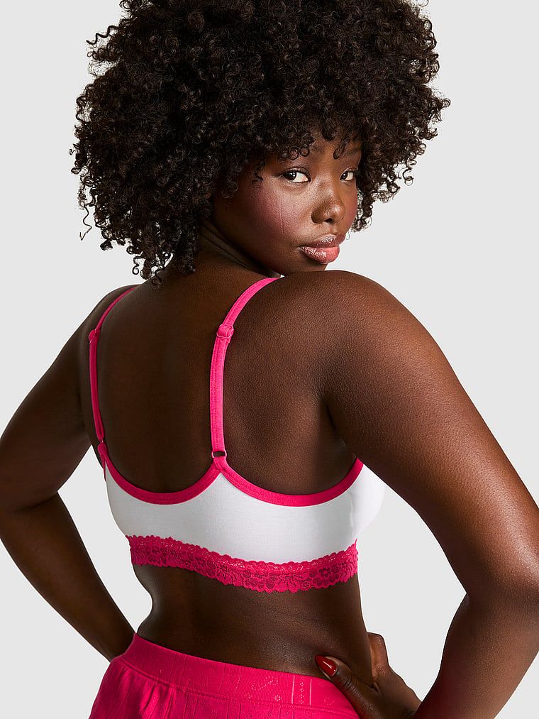 Bawełniany biustonosz bralette z dekoltem w łódkę