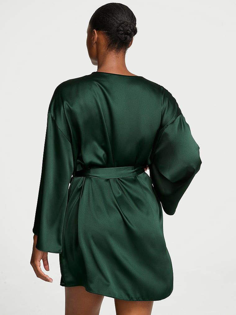 Victoria's Secret Szlafrok satynowy krótki