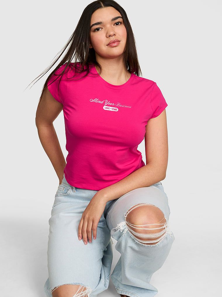 Bawełniany baby tee