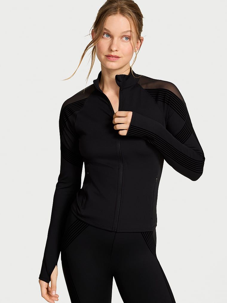 VSX Bluza sportowa z siateczkami i z suwakiem VSX Elevate Redefined Contours