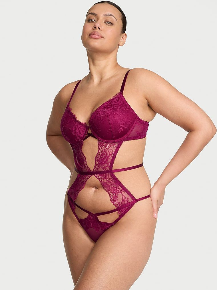 Very Sexy Body koronkowe Rose Lace Strappy