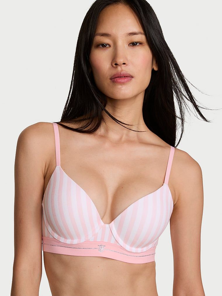 T-shirt Biustonosz push-up bawełniany Perfect Shape Signature Shine