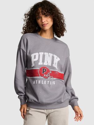 PINK Bluza polarowa Ivy z okrągłym dekoltem i oversize'owym dekoltem