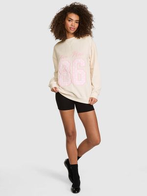 Oversize’owa bluza z okrągłym dekoltem Campus Fleece