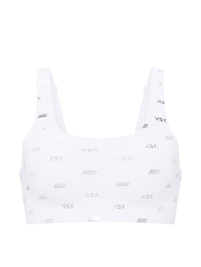 Biustonosz sportowy z maksymalnym podtrzymaniem VSX Featherweight Max. Produkt ma kolor wzorzysty i pochodzi z kolekcji VSX. 