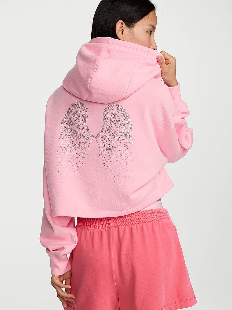 Bluza bawełniana z kapturem Fashion Show 2026. Produkt ma kolor różowy i pochodzi z kolekcji Angel Essentials. 
