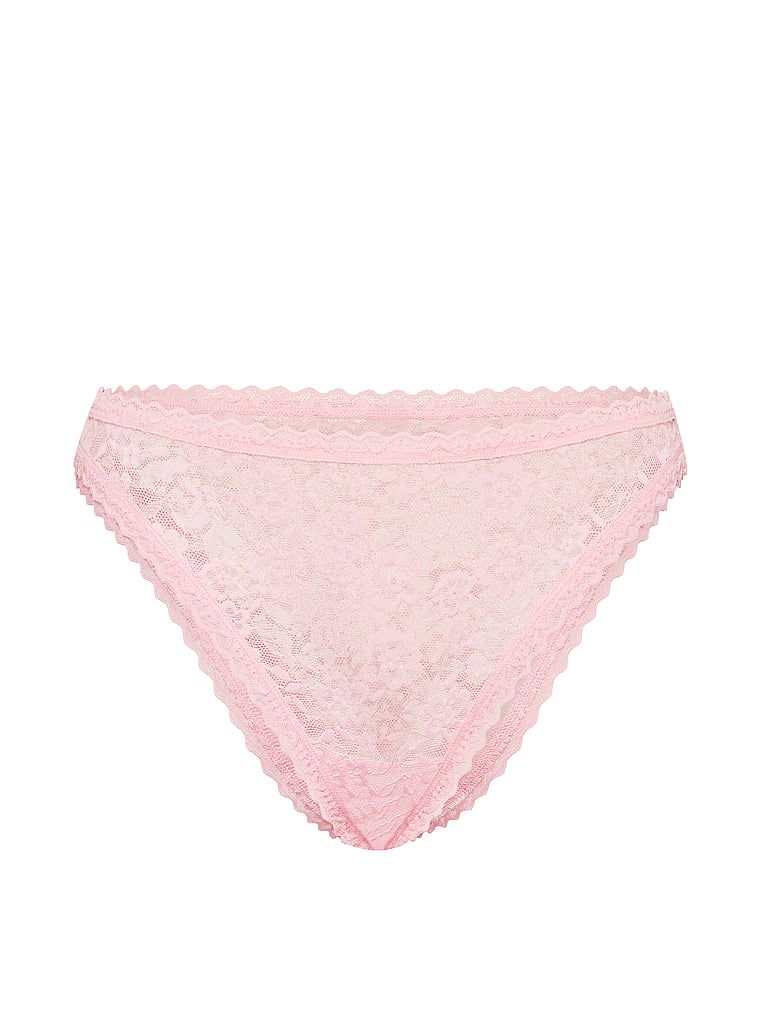 Majtki koronkowe Lace 90s. Produkt ma kolor różowy i pochodzi z kolekcji Lacie. 