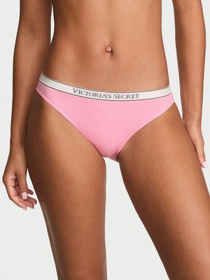 Seamless Majtki prążkowane z logo Seamless Rib Bikini
