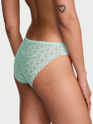 Lace Trim Majtki bawełniane z koronką z tyłu Bikini