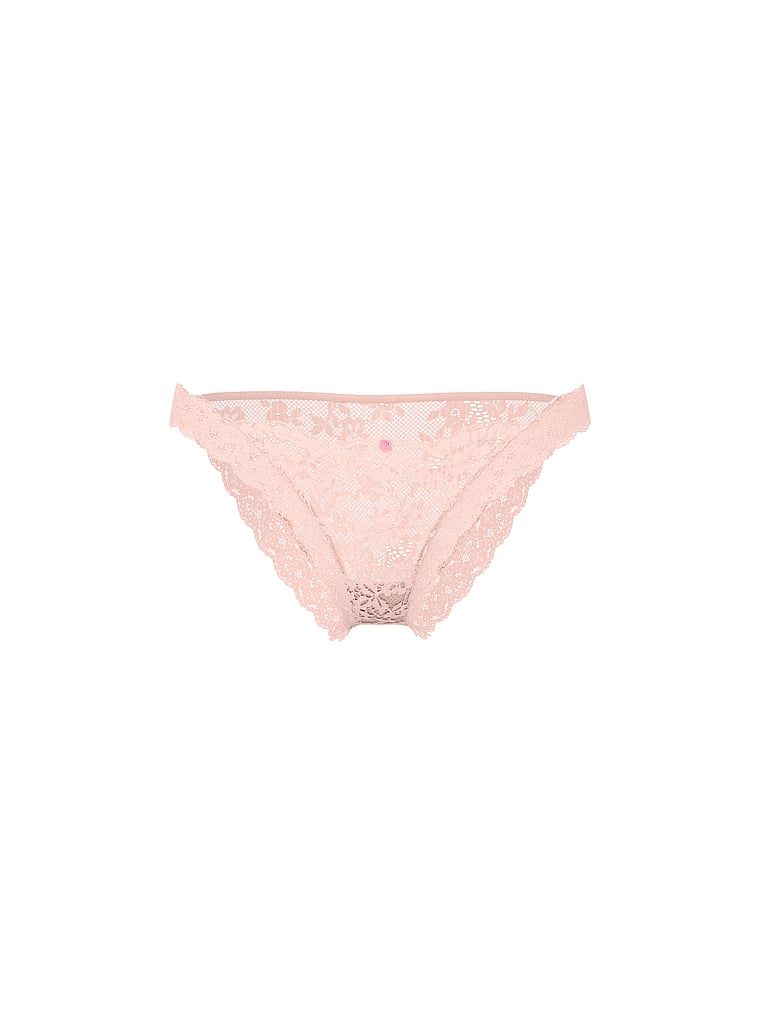 Majtki koronkowe Lace Bikini. Produkt ma kolor różowy i pochodzi z kolekcji Dream Angels. 