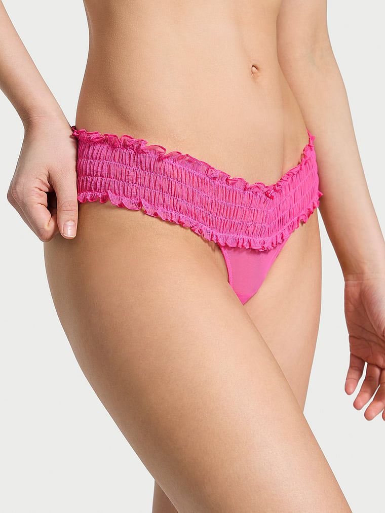Stringi Smocked Mesh. Produkt ma kolor różowy i pochodzi z kolekcji Lacie. 
