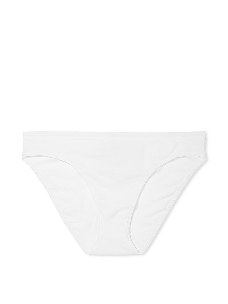 Majtki bawełniane Stretch Cotton Bikini. Produkt ma kolor biały i pochodzi z kolekcji Victoria's Secret. 
