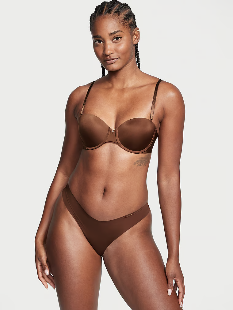 Victoria's Secret Bare Biustonosz push-up bez ramiączek Illusions Smooth