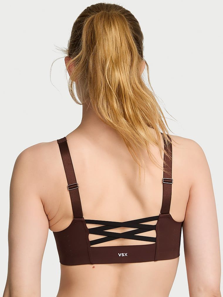 VSX Biustonosz sportowy z maksymalnym podtrzymaniem z suwakiem Featherweight Max Front-Close