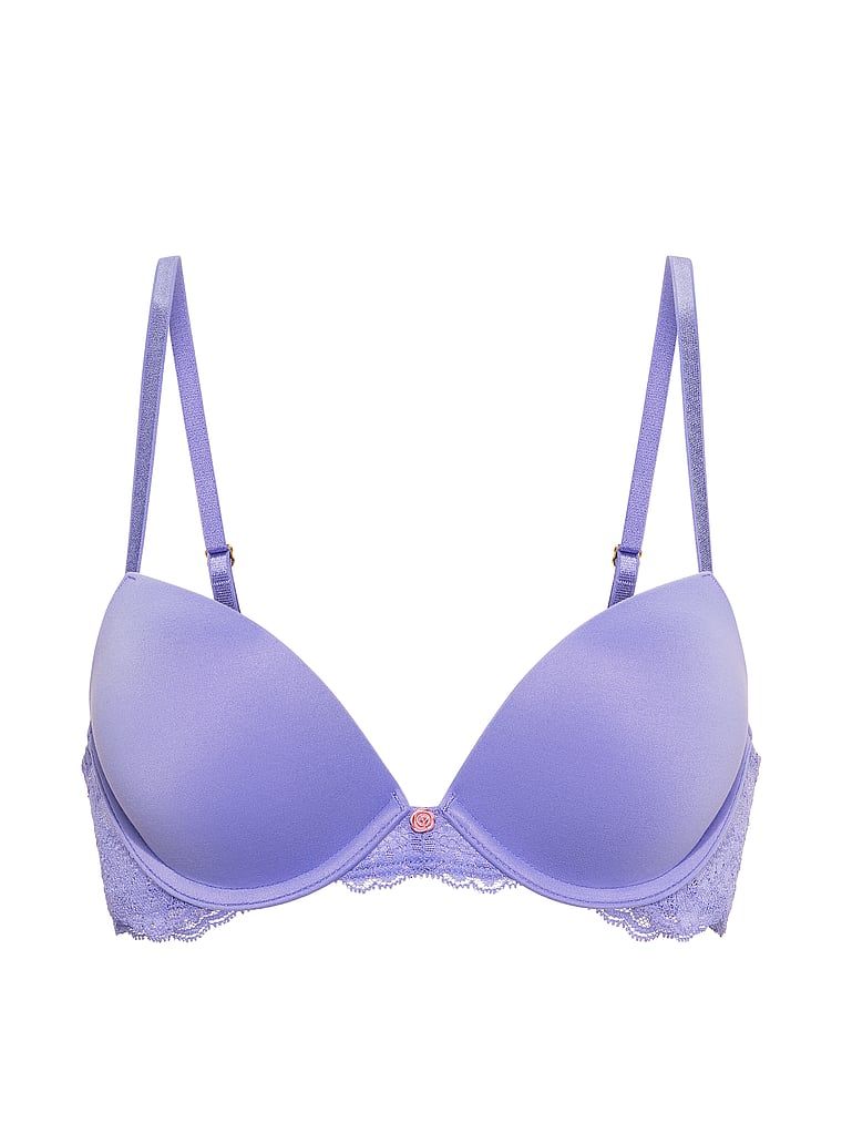 Biustonosz push-up Smooth and Lace. Produkt ma kolor niebieski i pochodzi z kolekcji Dream Angels. 