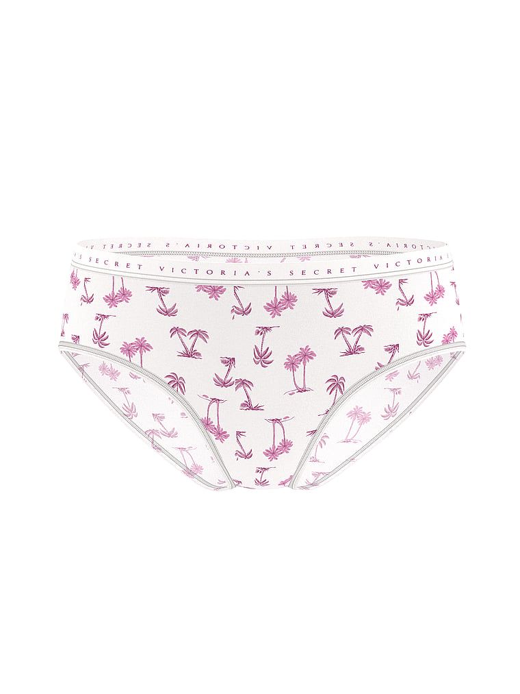 Majtki bawełniane Hiphugger. Produkt jest wzorzysty i pochodzi z kolekcji Victoria's Secret. 