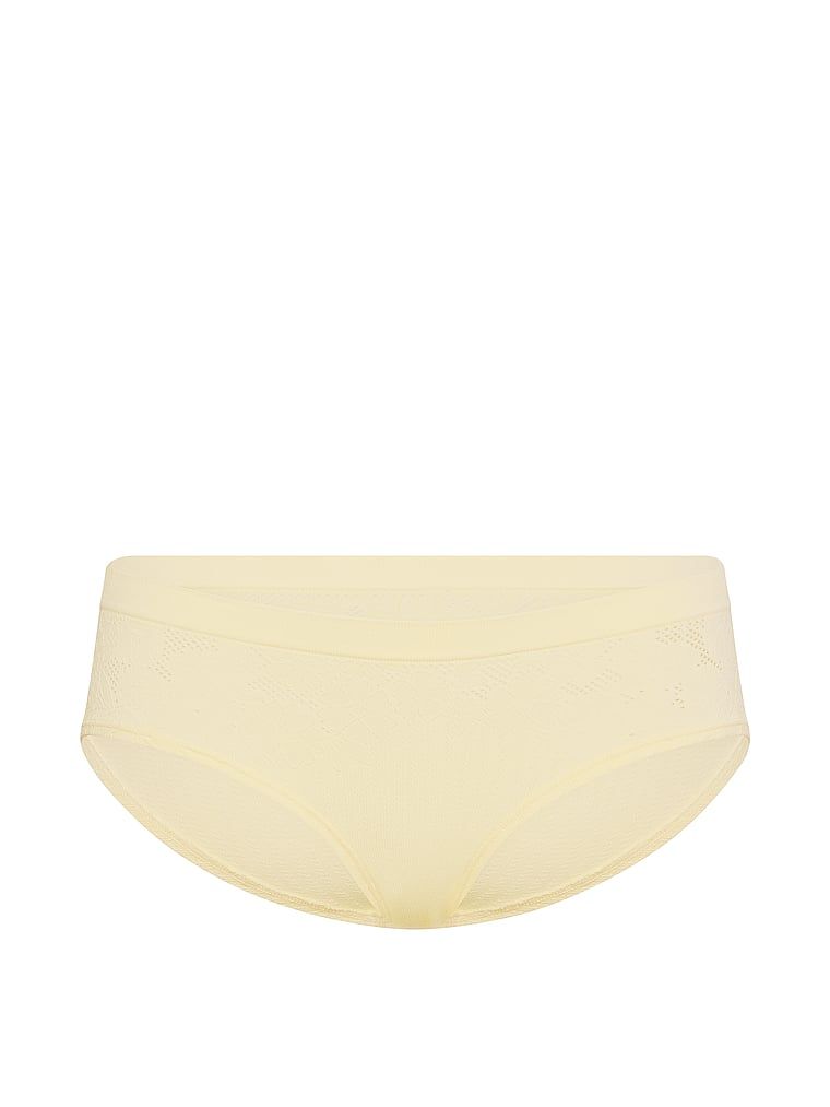 Majtki Floral Rib Hiphugger. Produkt ma kolor żółty i pochodzi z kolekcji Seamless. 