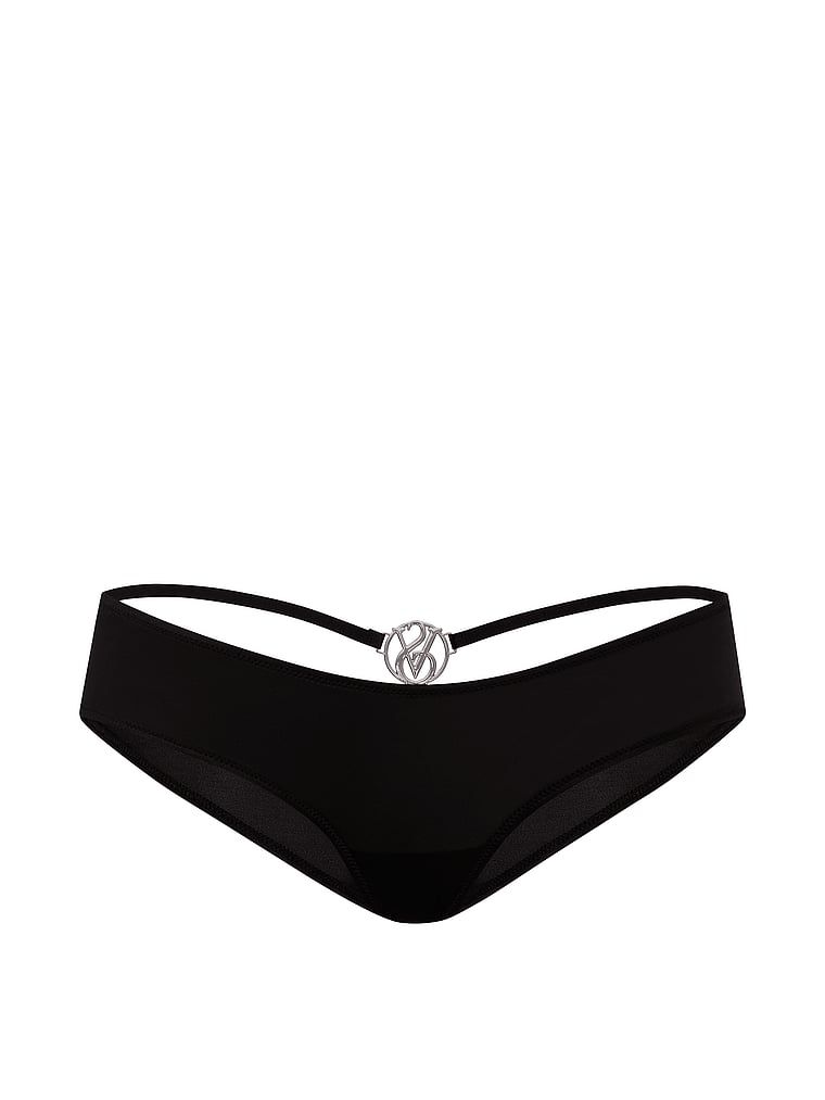 Majtki z błyszczącym monogramem z tyłu Cheeky. Produkt ma kolor czarny i pochodzi z kolekcji Very Sexy. 