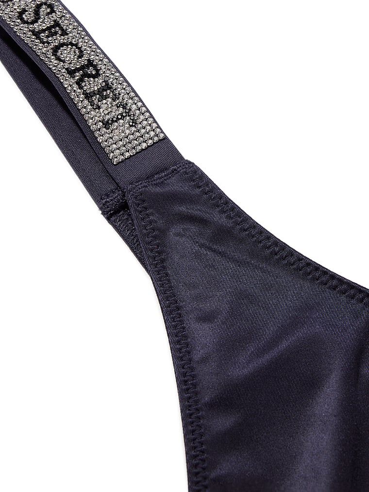 Stringi z błyszczącymi paskami Shine Strap. Produkt ma kolor niebieski i pochodzi z kolekcji Very Sexy. 