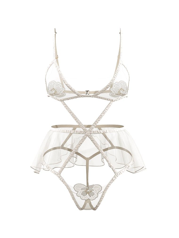 Very Sexy Body z falbanką dla panny młodej Peony Bridal