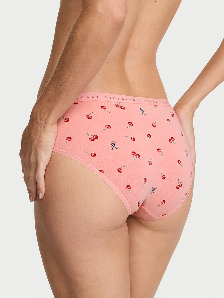 Majtki bawełniane Hiphugger. Produkt ma kolor wzorzysty i pochodzi z kolekcji Victoria's Secret. 