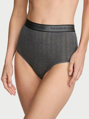 Cotton Majtki figi z modalu Ultra-Fine Logo Brief