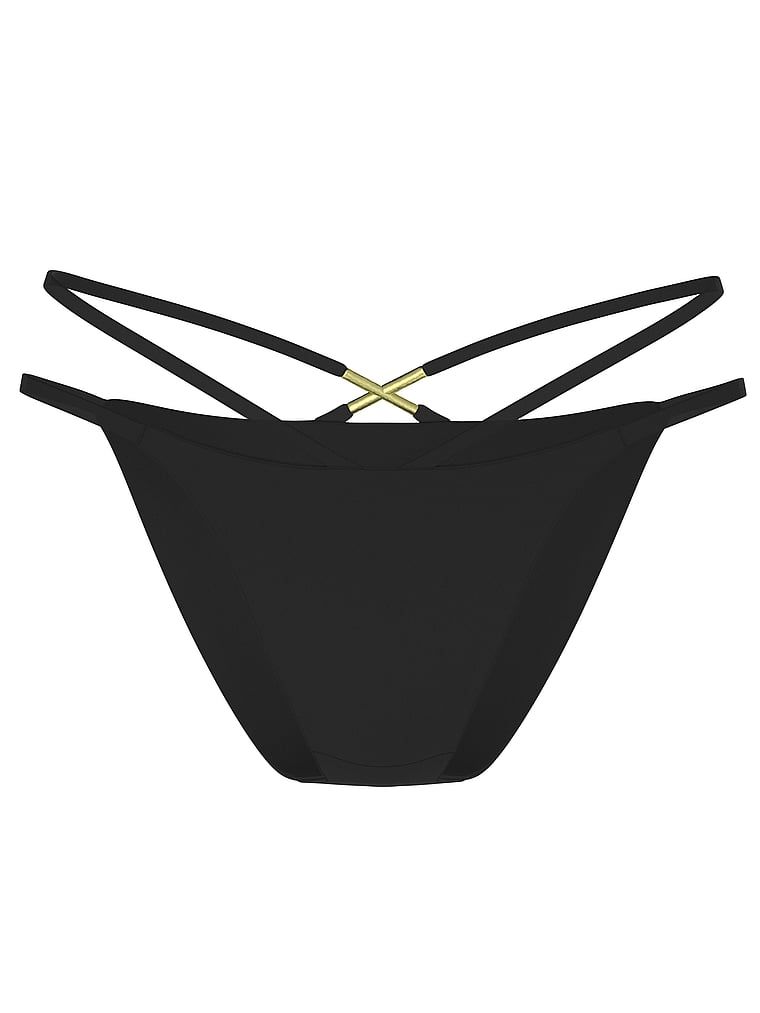 Dół od bikini z paseczkami Archives Sexy Straps Brazilian. Produkt ma kolor wielobarwny i pochodzi z kolekcji Victoria's Secret Swim. 