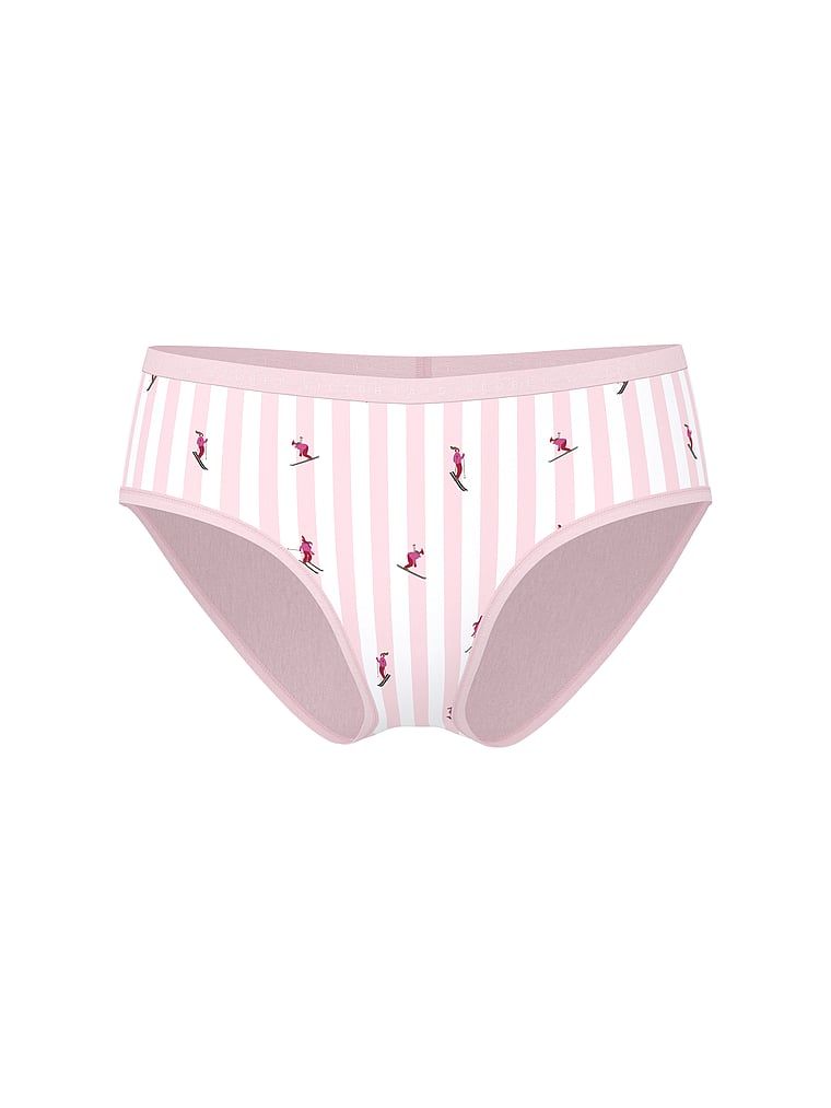 Majtki bawełniane Hiphugger. Produkt jest wzorzysty i pochodzi z kolekcji Victoria's Secret. 