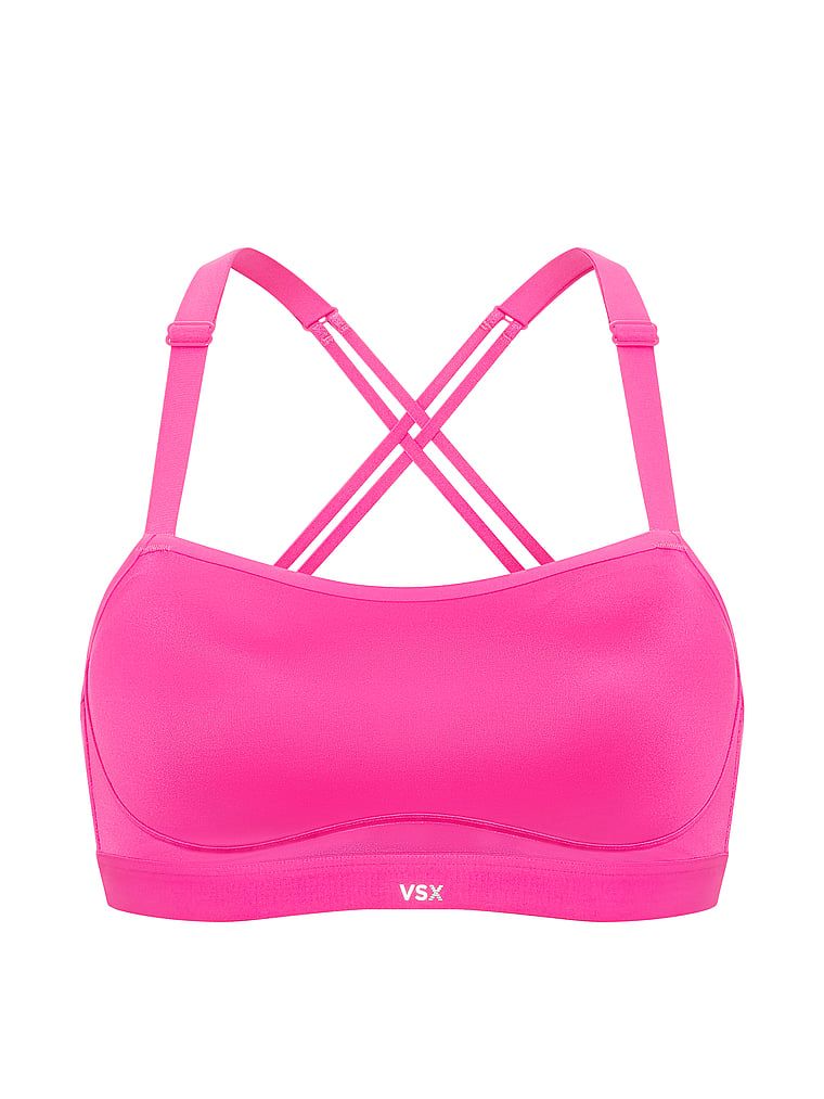 Biustonosz sportowy VSX Angel GlossyTech. Produkt ma kolor różowy i pochodzi z kolekcji VSX. 