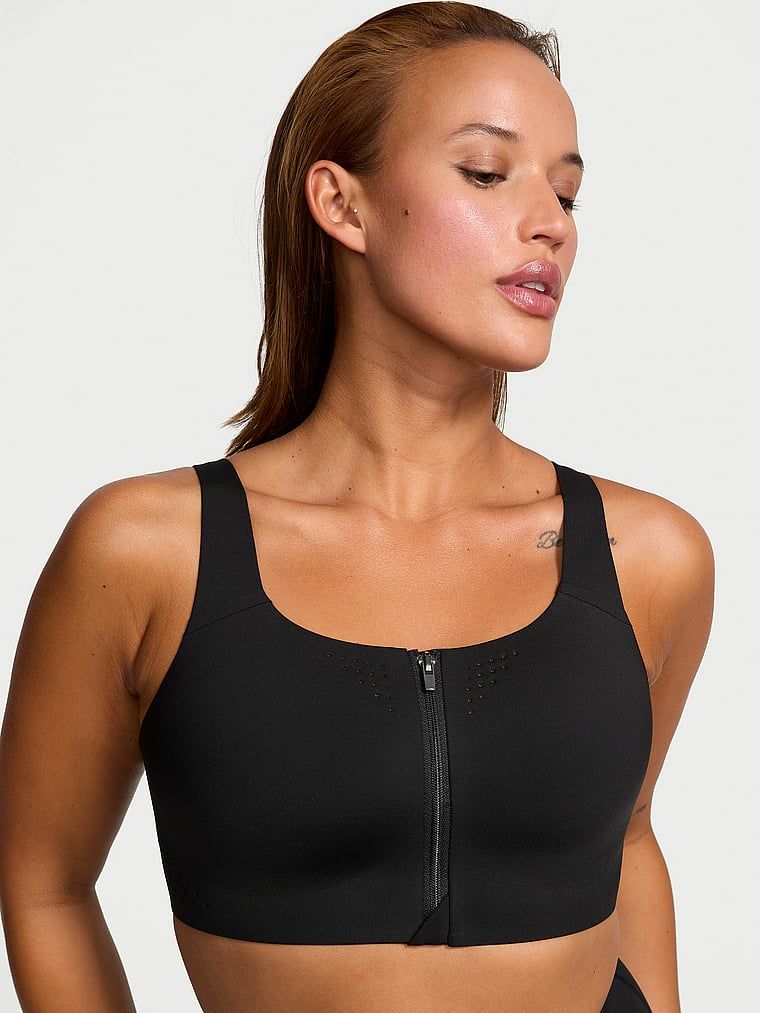 VSX Biustonosz sportowy z maksymalnym podtrzymaniem z suwakiem Featherweight Max Front-Close