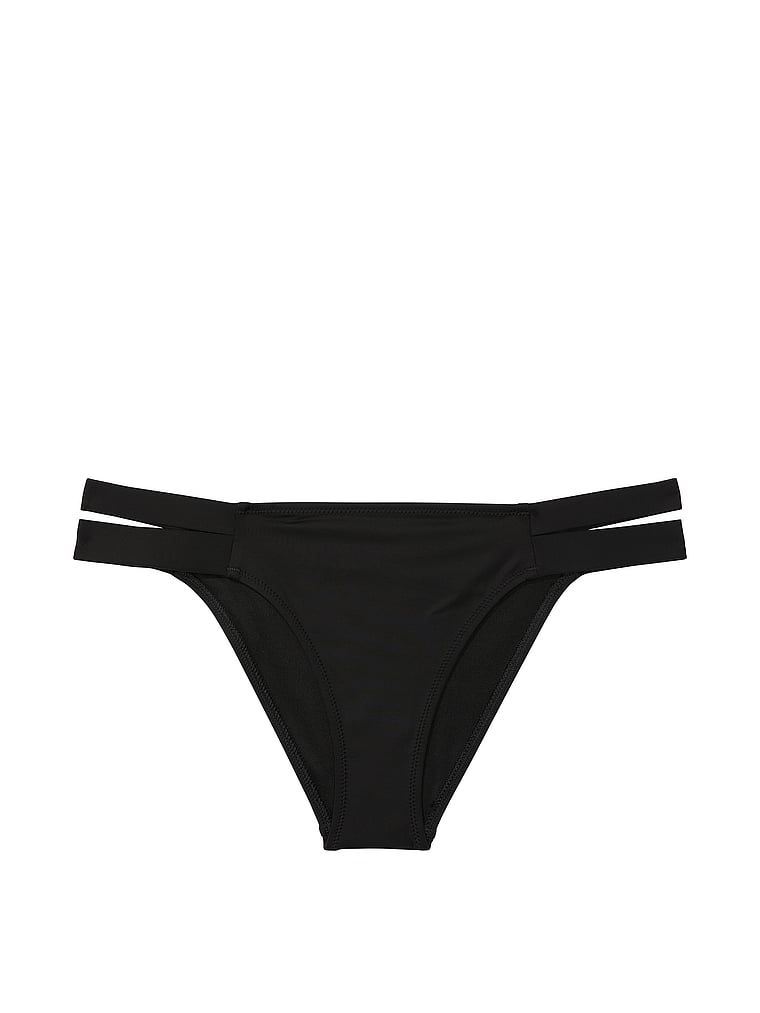 Dół od bikini Essential Brazilian. Produkt ma kolor czarny i pochodzi z kolekcji Victoria's Secret Swim. 
