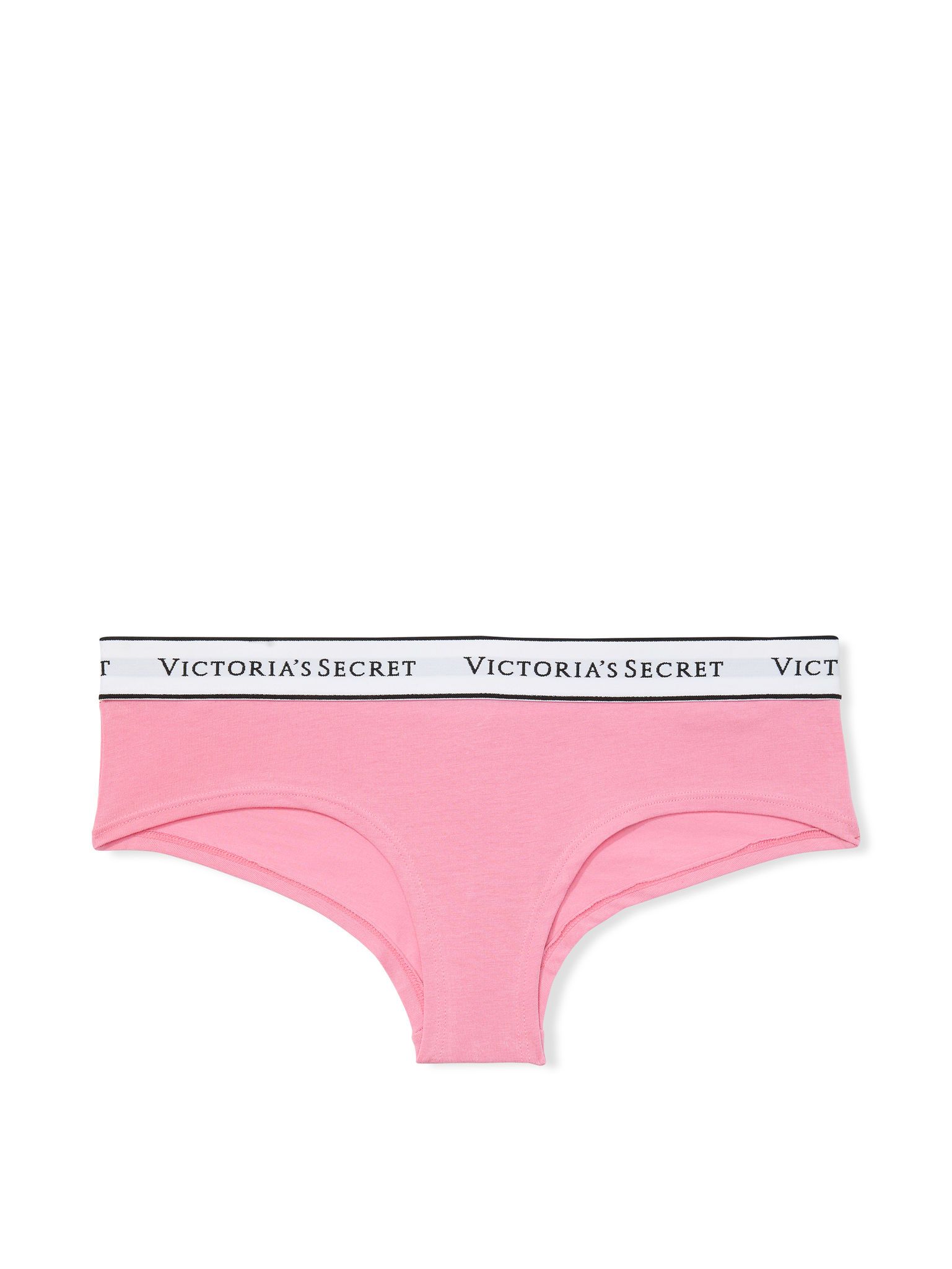 Majtki bawełniane z logo w talii Cheeky. Produkt ma kolor różowy i pochodzi z kolekcji Cotton. 
