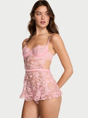 Dream Angels Fartuszek koronkowy i stringi Wicked Twinkle