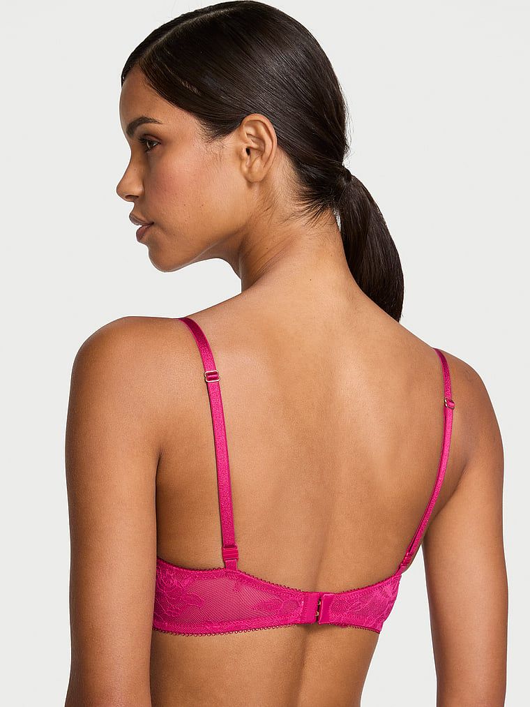 Very Sexy Biustonosz push-up powiększający o 2 rozmiary Bombshell Rose Lace