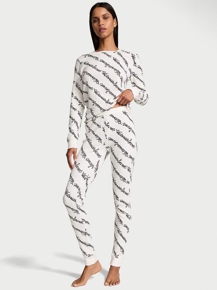 Victoria's Secret Ciepła piżama z długim rękawem Thermal Long Pajama