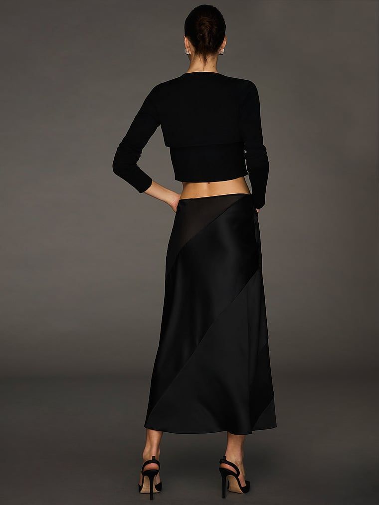 Spódnica jedwabna Atelier X Altuzarra. Produkt ma kolor czarny i pochodzi z kolekcji Atelier Victoria's Secret x Altuzarra. 