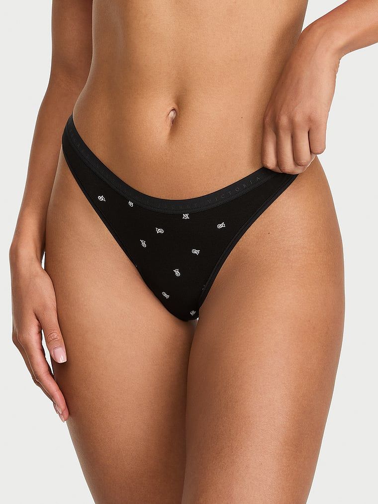Victoria's Secret Stringi bawełniane High-Leg Scoop