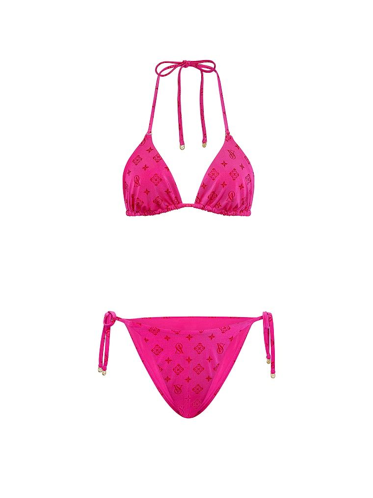 Zestaw bikini w opakowaniu - góra i dół BagKINI. Produkt jest wzorzysty i pochodzi z kolekcji Victoria's Secret Swim. 