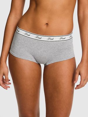 Bawełniane majtki Boyshort z logo