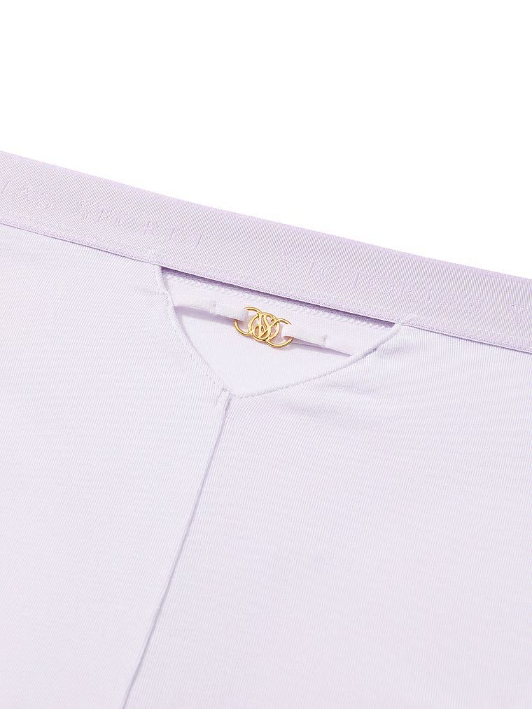 Majtki bawełniane z logo i paseczkami z tyłu Hiphugger. Produkt ma kolor fioletowy i pochodzi z kolekcji Cotton. 