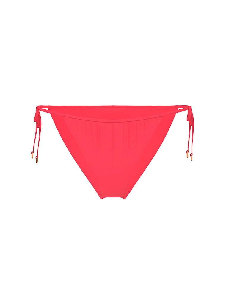 Dół od bikini Essential Side-Tie Itsy. Produkt ma kolor różowy i pochodzi z kolekcji Victoria's Secret Swim. 