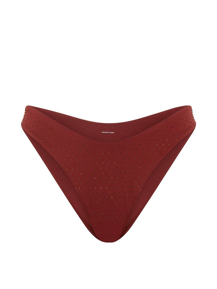 Dół od bikini brazyliany Essential Diamante Brazilian. Produkt jest wielokolorowy i pochodzi z kolekcji Victoria's Secret Swim. 